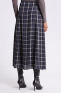 rag & bone Cher Plaid Chiffon Midi Skirt