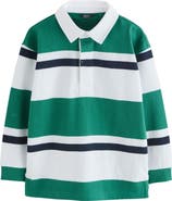 NEXT Kids' Stripe Cotton Rugby Shirt