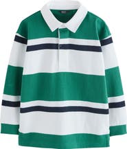 NEXT Kids' Stripe Cotton Rugby Shirt