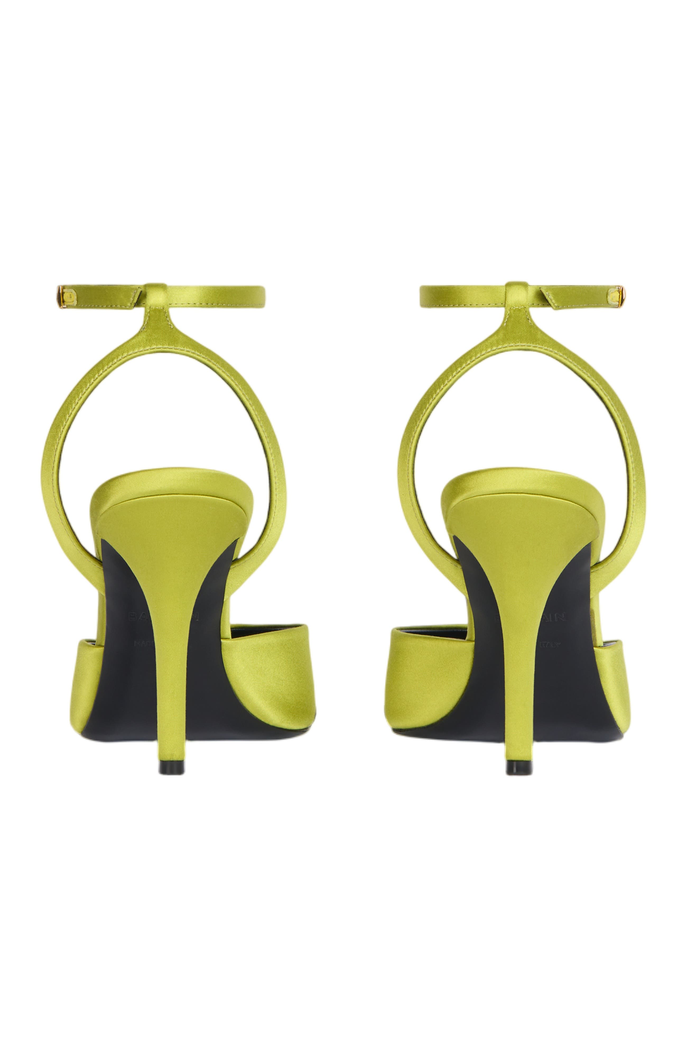 Satin Strappy Courts, Alternate, color, green