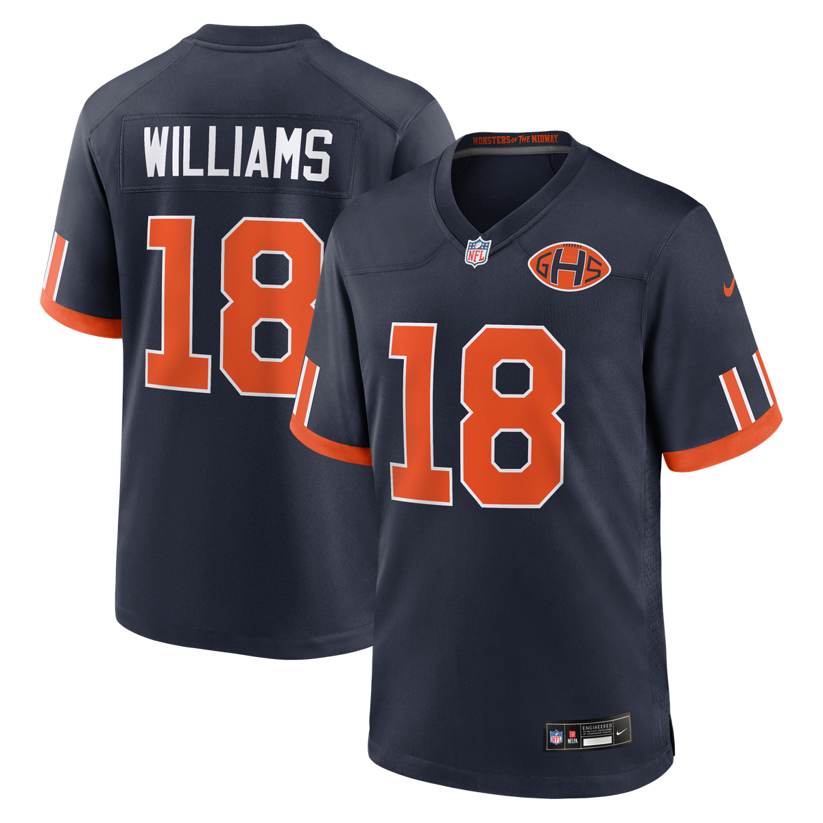Nike Men's Nike Caleb Williams Navy Chicago Bears 2026 Rivalries ...
