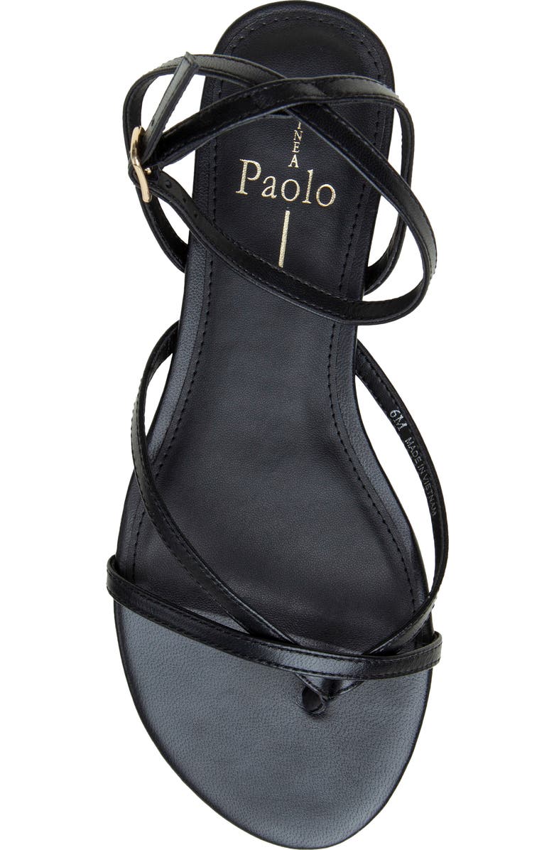 Linea Paolo Luz Ankle Strap Sandal, Alternate, color, Black