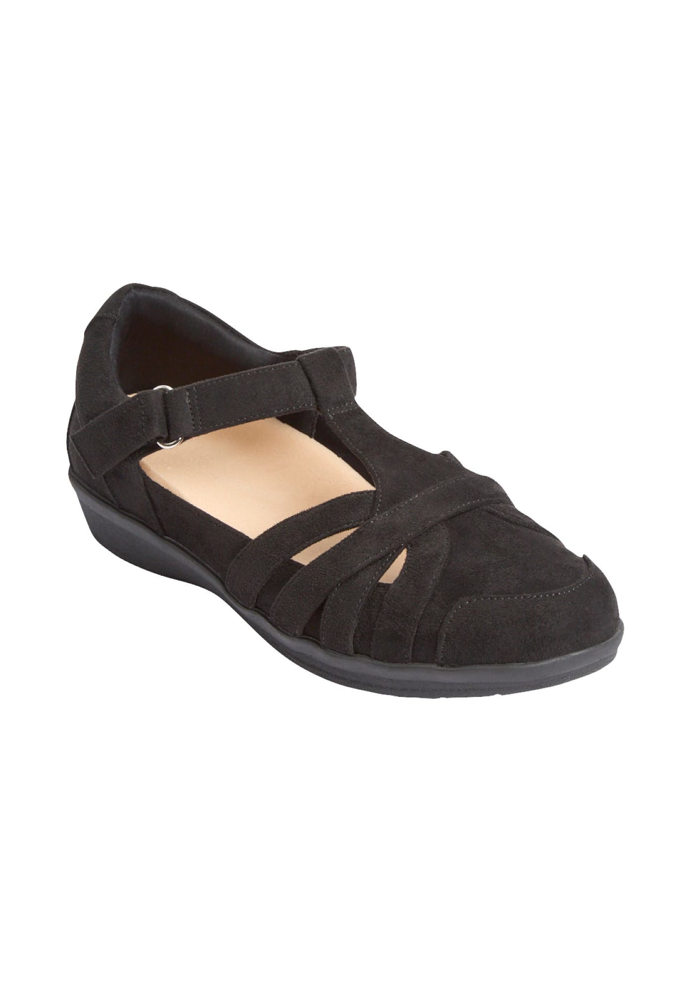 Comfortview The Landyn Orthotic Flat, Main, color, Black