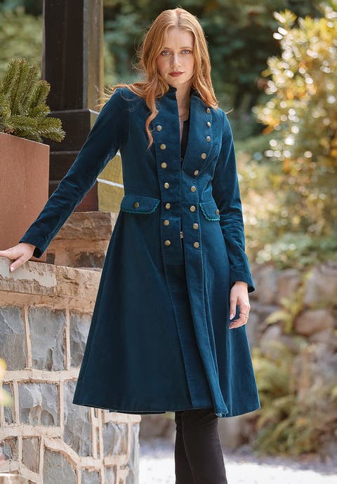 Cotton Moleskin Military Coat (plus)