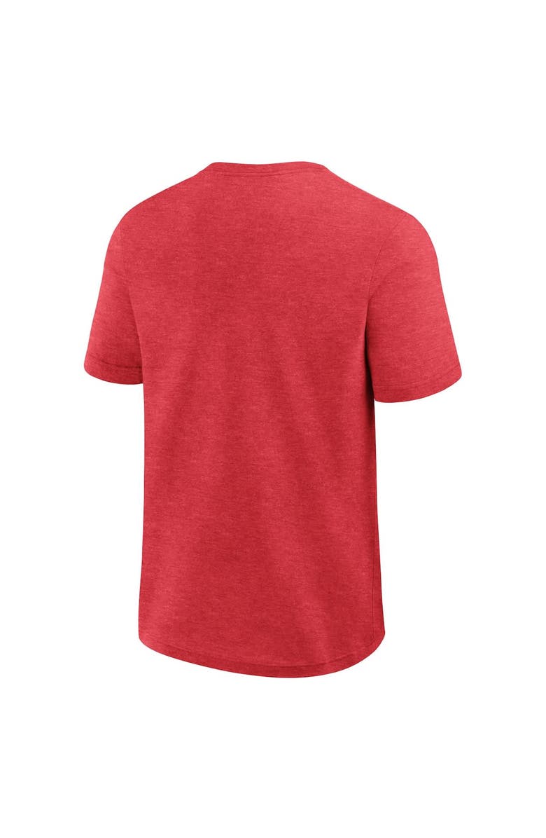 Logo Athletic Men's Logo Athletic Heather Red Cleveland Guardians Top Notch T-Shirt, Alternate, color, Heather Red