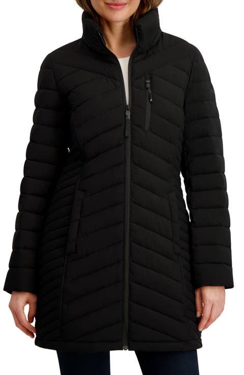Water Resistant Stretch Puffer Coat