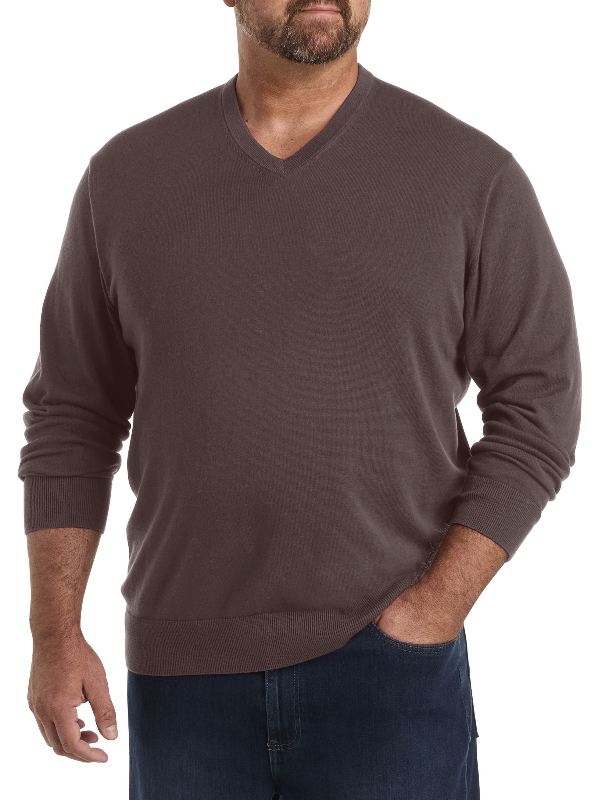 Big & Tall V-Neck Pullover - image 3
