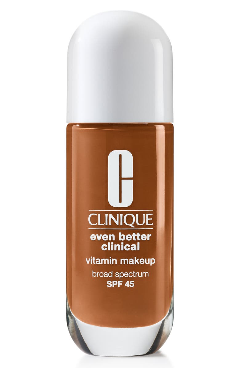 Clinique Even Better Clinical<sup>™</sup> Vitamin Makeup Broad Spectrum SPF 45 Foundation, Main, color, Medium Deep Cool 4