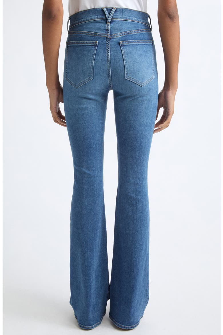 Beverly Mid Rise Skinny Flare Jeans, Alternate, color, BANDIT DUST