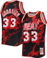 Mitchell & Ness Men's Mitchell & Ness Alonzo Mourning Black Miami Heat 1996/97 Hardwood Classics Marble Swingman Jersey