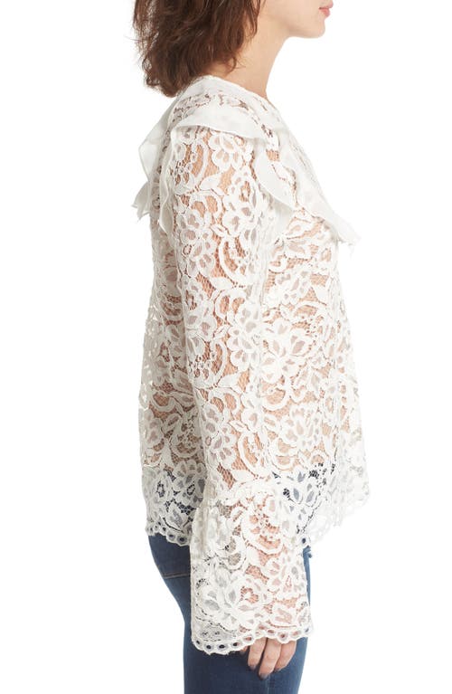 Wayf Lydia Lace Top In White