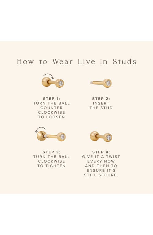 Made By Mary Live In Stud Earrings In Metallic