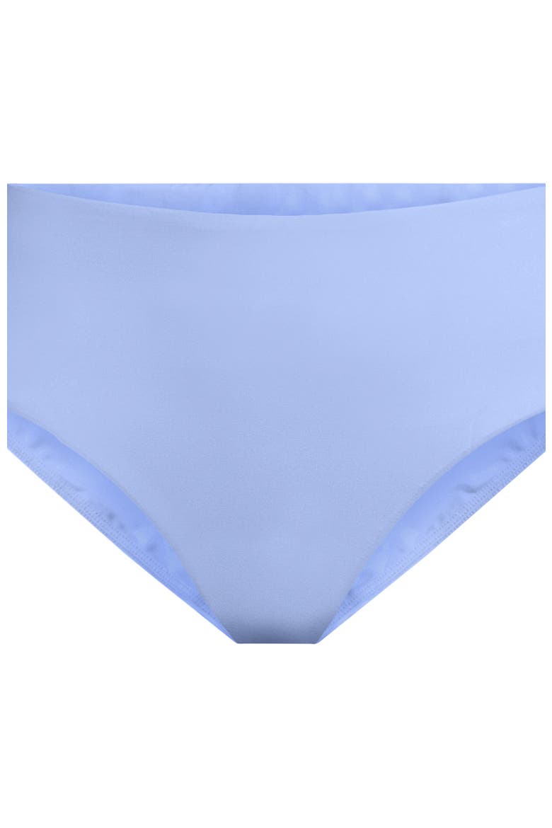 Chlorine Resistant Mid Rise Classic Bikini Bottoms, Alternate, color, Soft Cloud Blue