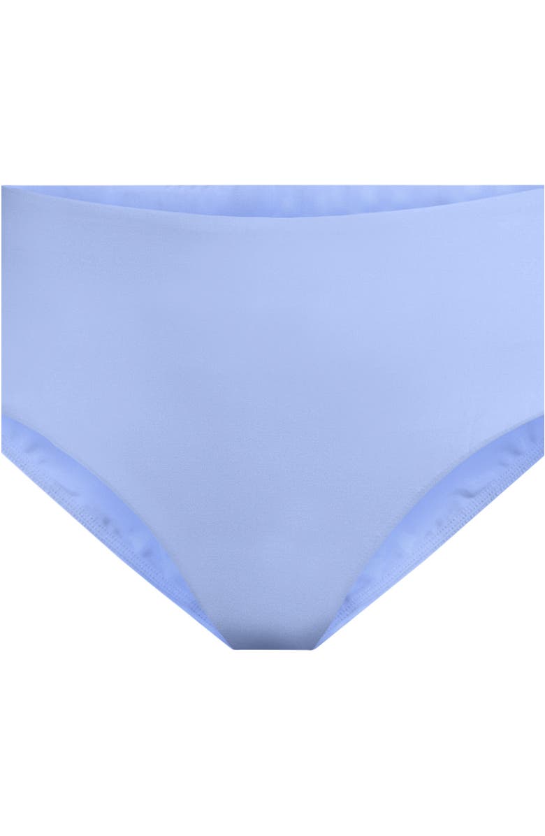 Lands' End Chlorine Resistant Mid Rise Classic Bikini Bottoms, Alternate, color, Soft Cloud Blue