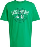 adidas Men's adidas  Green Saudi Arabia National Team 2026 FIFA World Cup Qualifier T-Shirt
