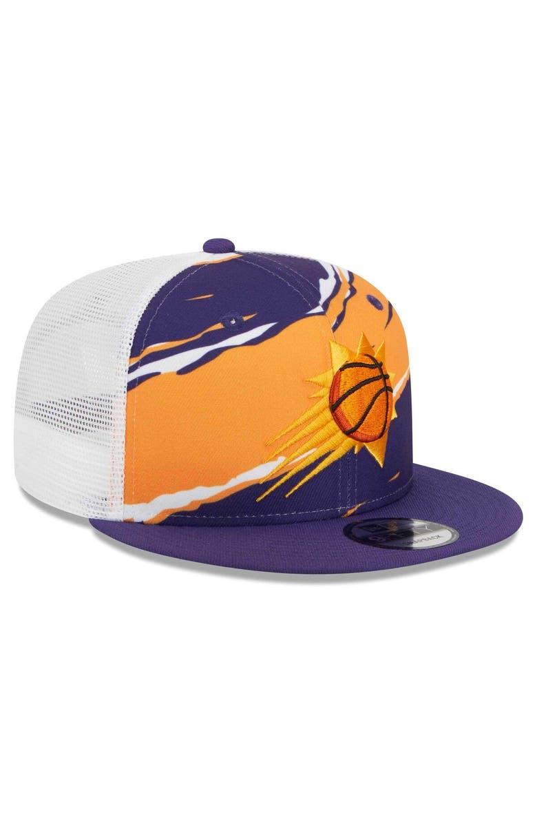 New Era Men's New Era Purple/White Phoenix Suns Tear Trucker 9FIFTY Adjustable Hat, Alternate, color, Purple