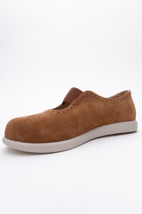 Forever & Always Shoes Chelle Elastic Leather Flat