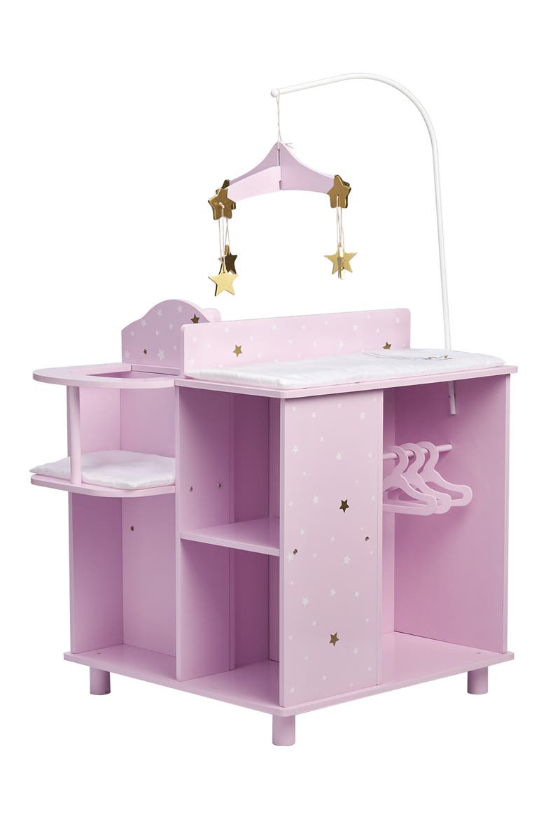 Olivia's Little World Twinkle Stars Princess 4-in-1 Baby Doll Station, Alternate, color, PURPLE/ WHITE