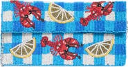 Collection XIIX Beaded Lobster Gingham Flap Clutch