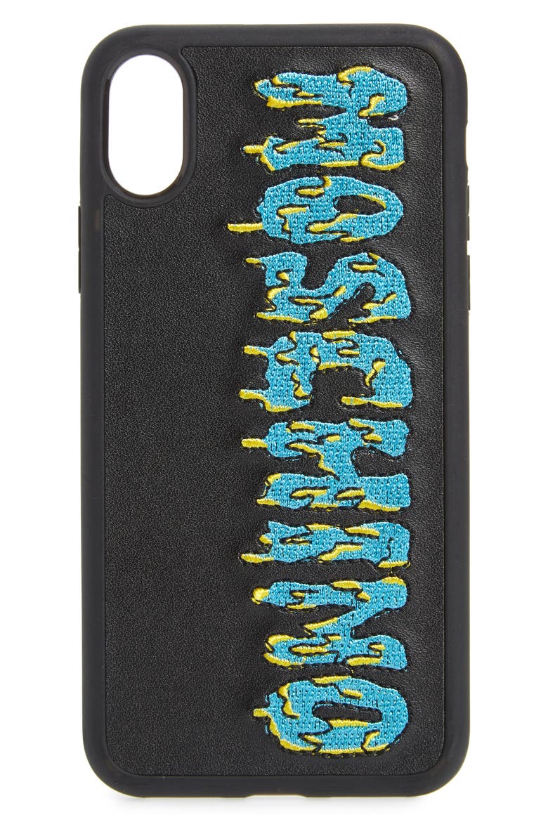 Logo iPhone X & Xs Max Case, Main, color, FANTASY PRINT BLACK