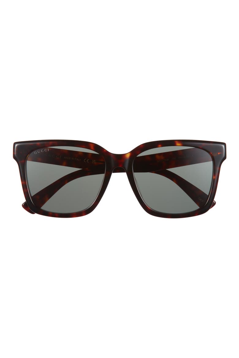 56mm Square Sunglasses, Main, color, HAVANA HAVANA GREEN