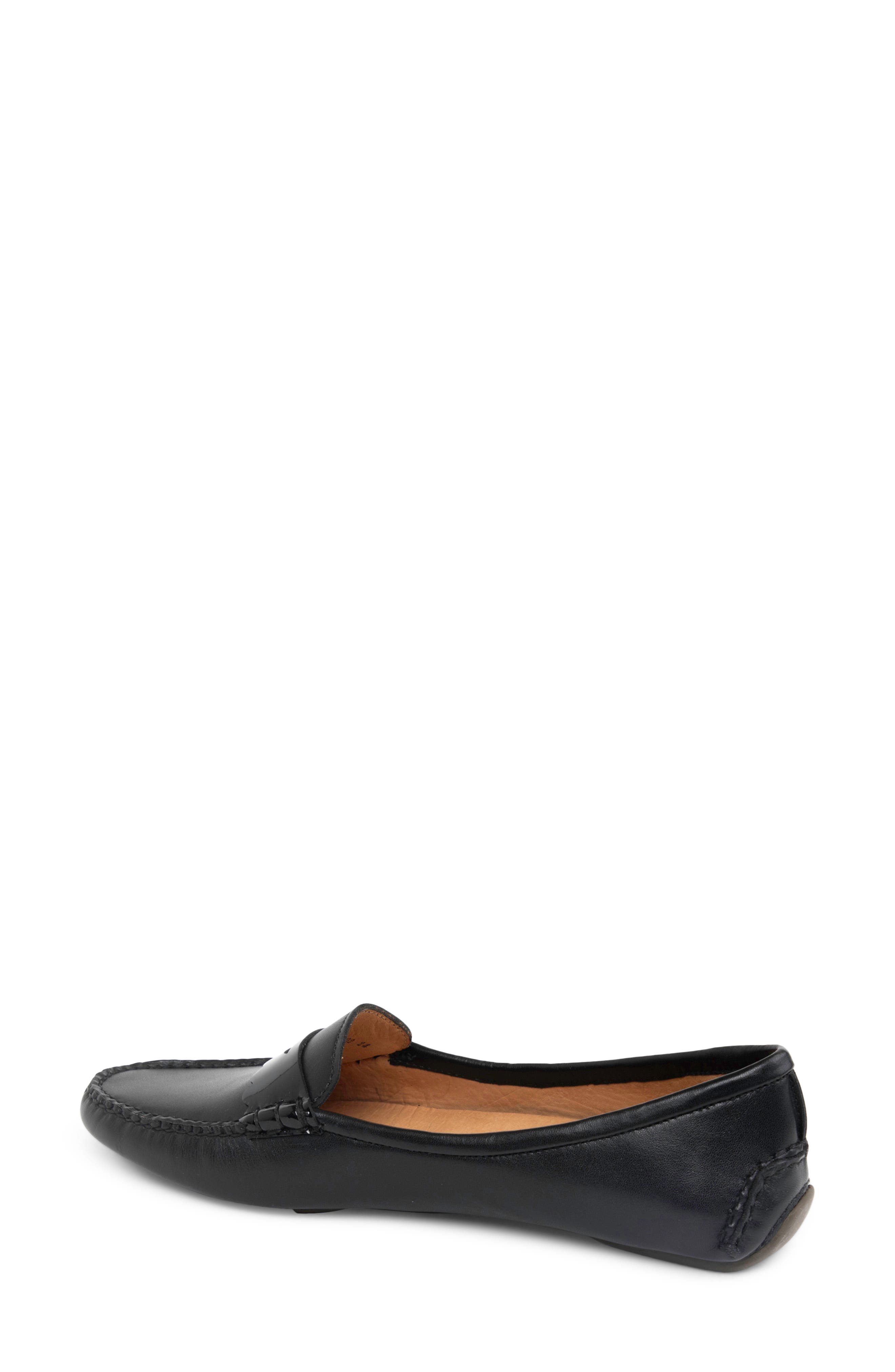 patricia green Janet Scalloped Driving Loafer, Alternate, color, Black