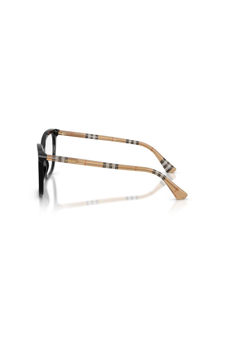 51mm Square optical glasses, Alternate, color, Black