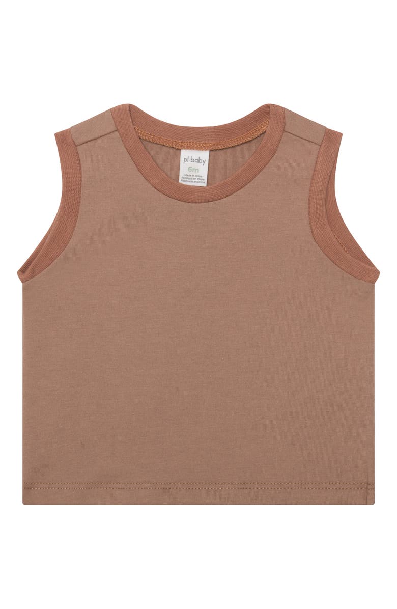 PL Baby by Petit Lem Bear Print Short Sleeve Tee with Coordinating Tank, Shorts & Socks Set, Alternate, color, Bears