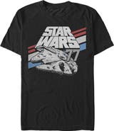 Star Wars Men's Star Wars Monochrome 77 Logo Graphic T-Shirt