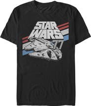 Star Wars Men's Star Wars Monochrome 77 Logo Graphic T-Shirt