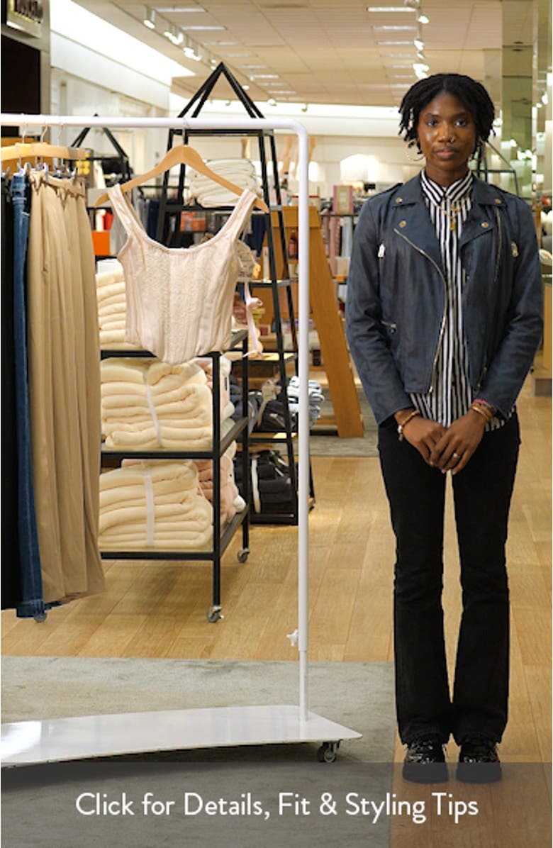 Mimi Ivory Embroidered Corset Top, sales video thumbnail