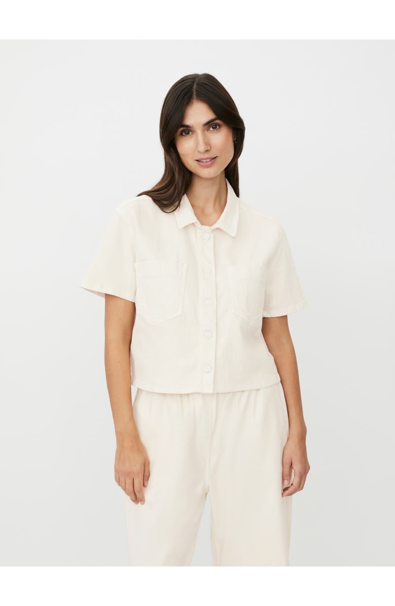 Masai Copenhagen MaIvonelle Cropped Shirt, Main, color, Jet Stream