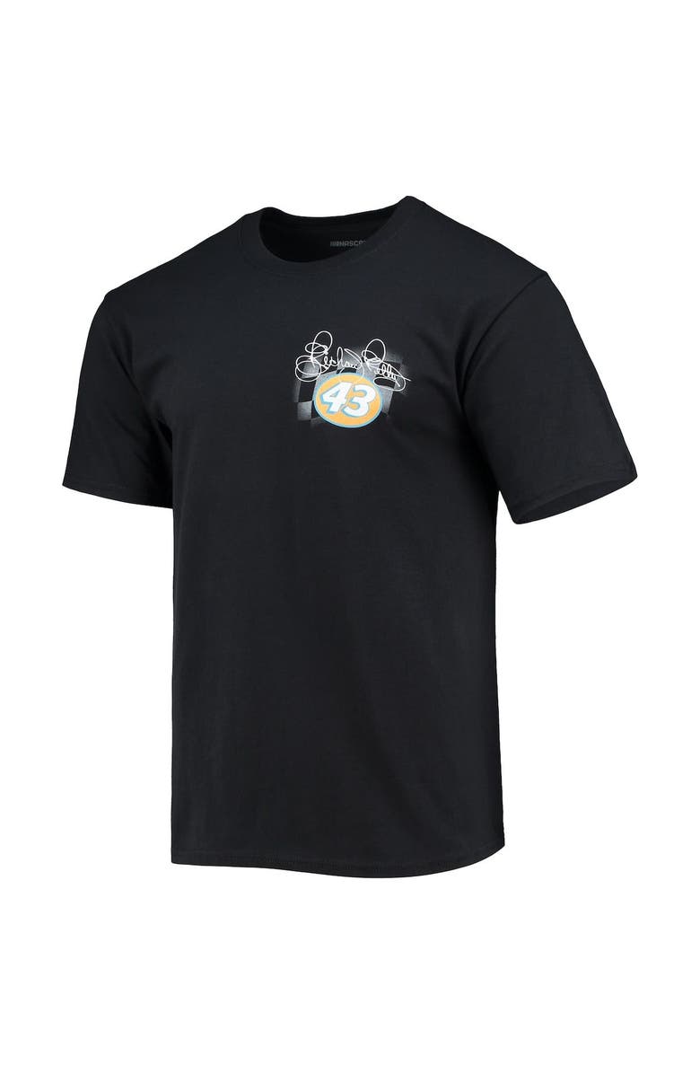 CHECKERED FLAG Men's Checkered Flag Black Richard Petty Crown of the King T-Shirt, Alternate, color, 