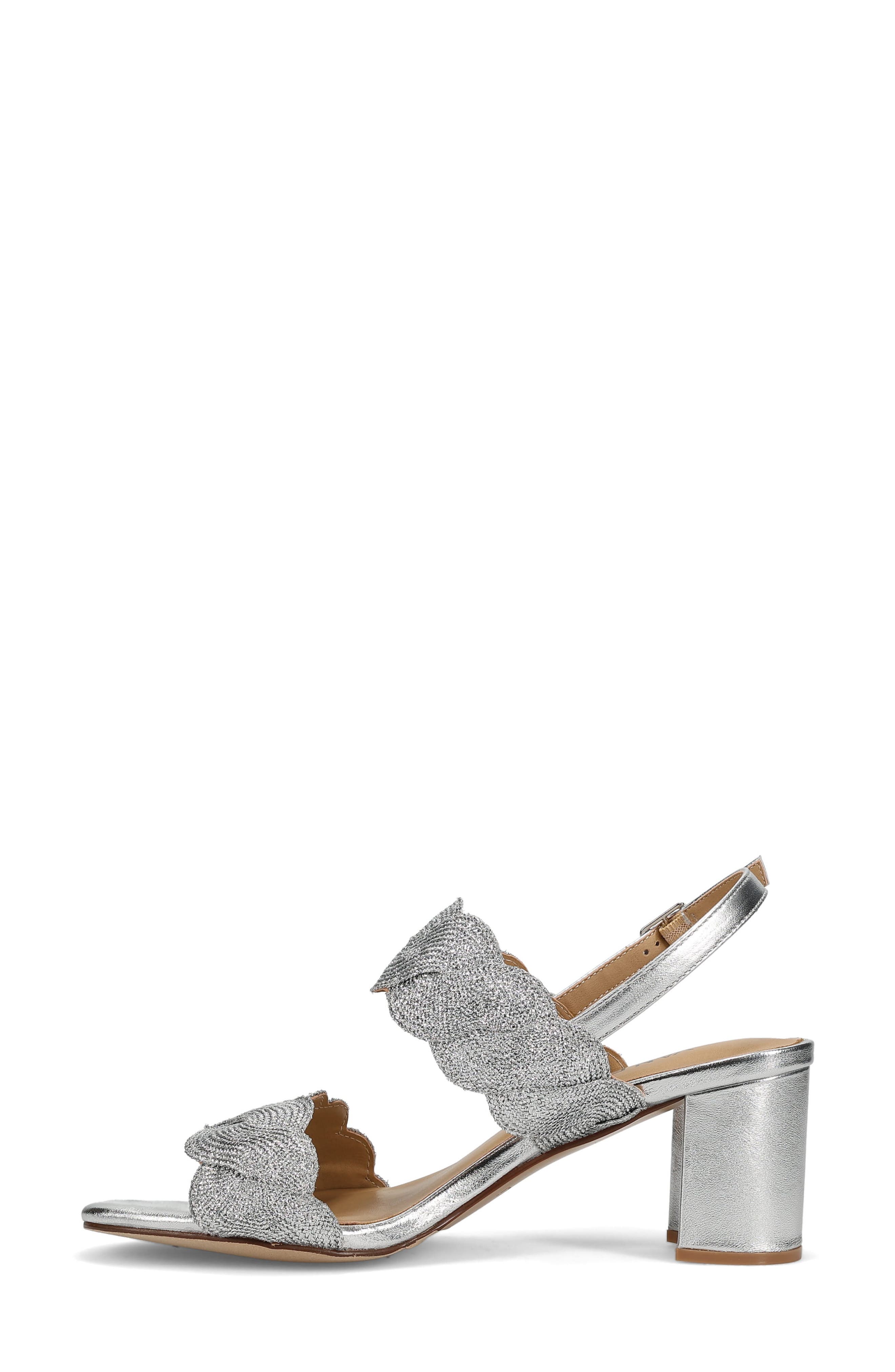 VANELi Lettie Sandal, Alternate, color, Silver Weave Fabric