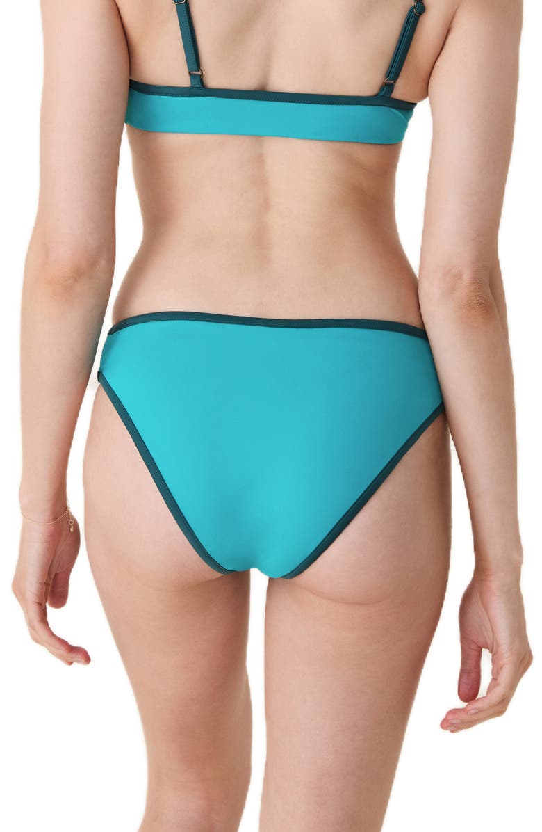 Andie The Bells Bikini Bottoms, Alternate, color, Cyan