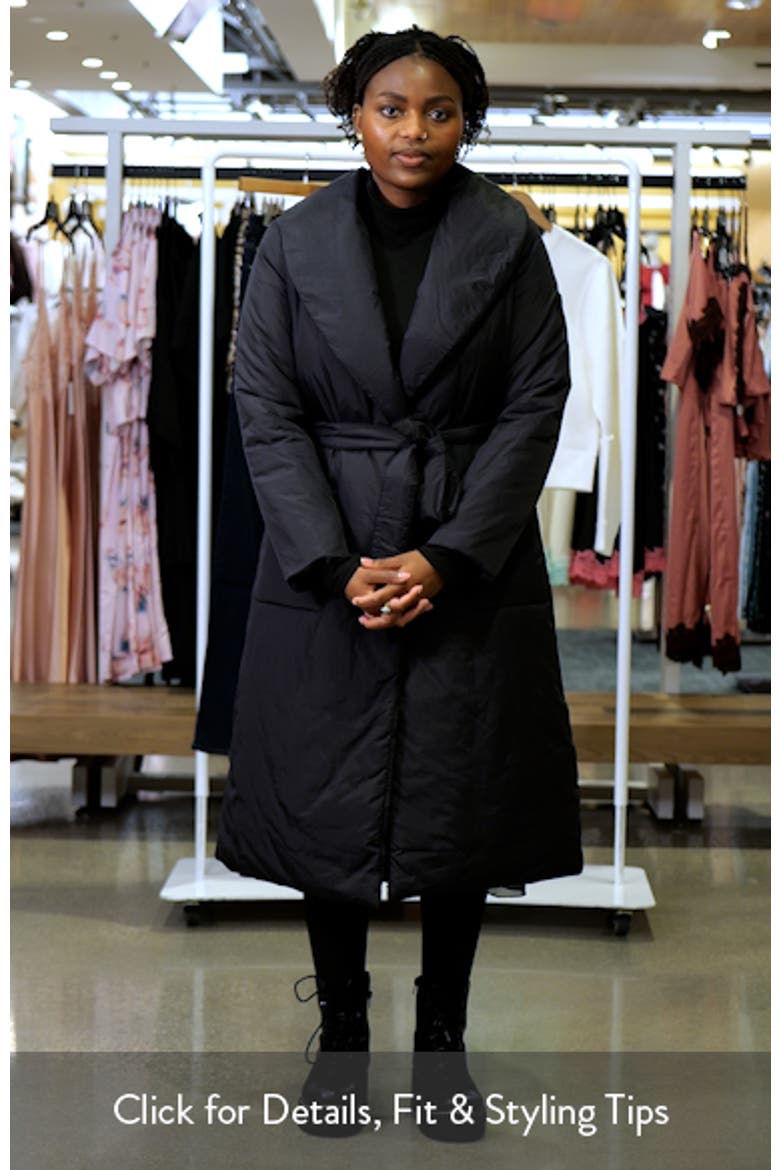 Lauren Ralph Lauren Puffer Long Wrap Jacket (Women) | Nordstrom