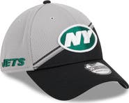 New Era Men's New Era Gray/Black New York Jets 2023 Sideline 39THIRTY Flex Hat