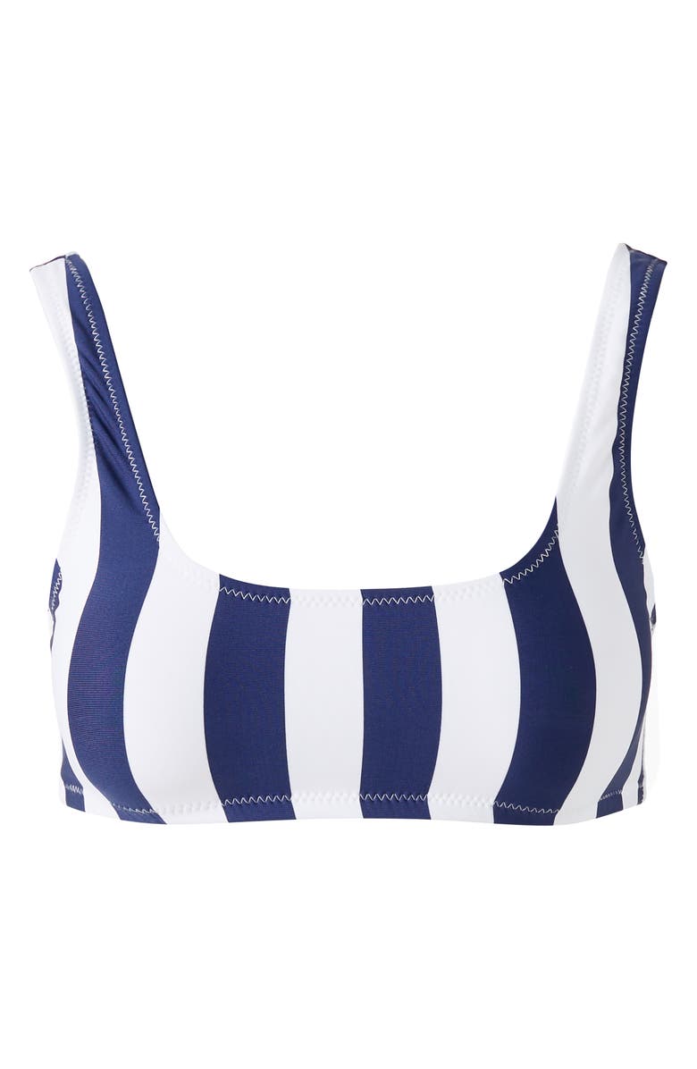 Melissa Odabash Ponza Stripe Bikini Top, Alternate, color, Navy Stripe