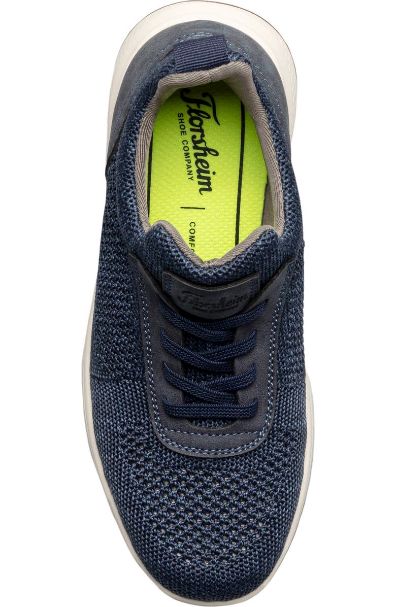 Florsheim Kids' Satellite Knit Slip-On Sneaker, Alternate, color, Navy