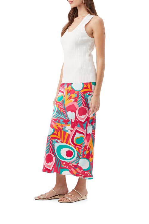Trina Turk Printed Lighten Up 2 Slip Skirt
