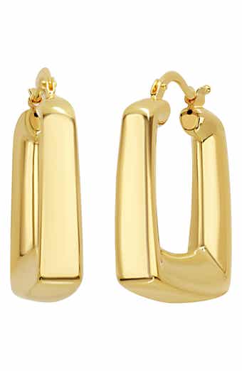 Bony Levy 14K Gold Square Hoop Earrings