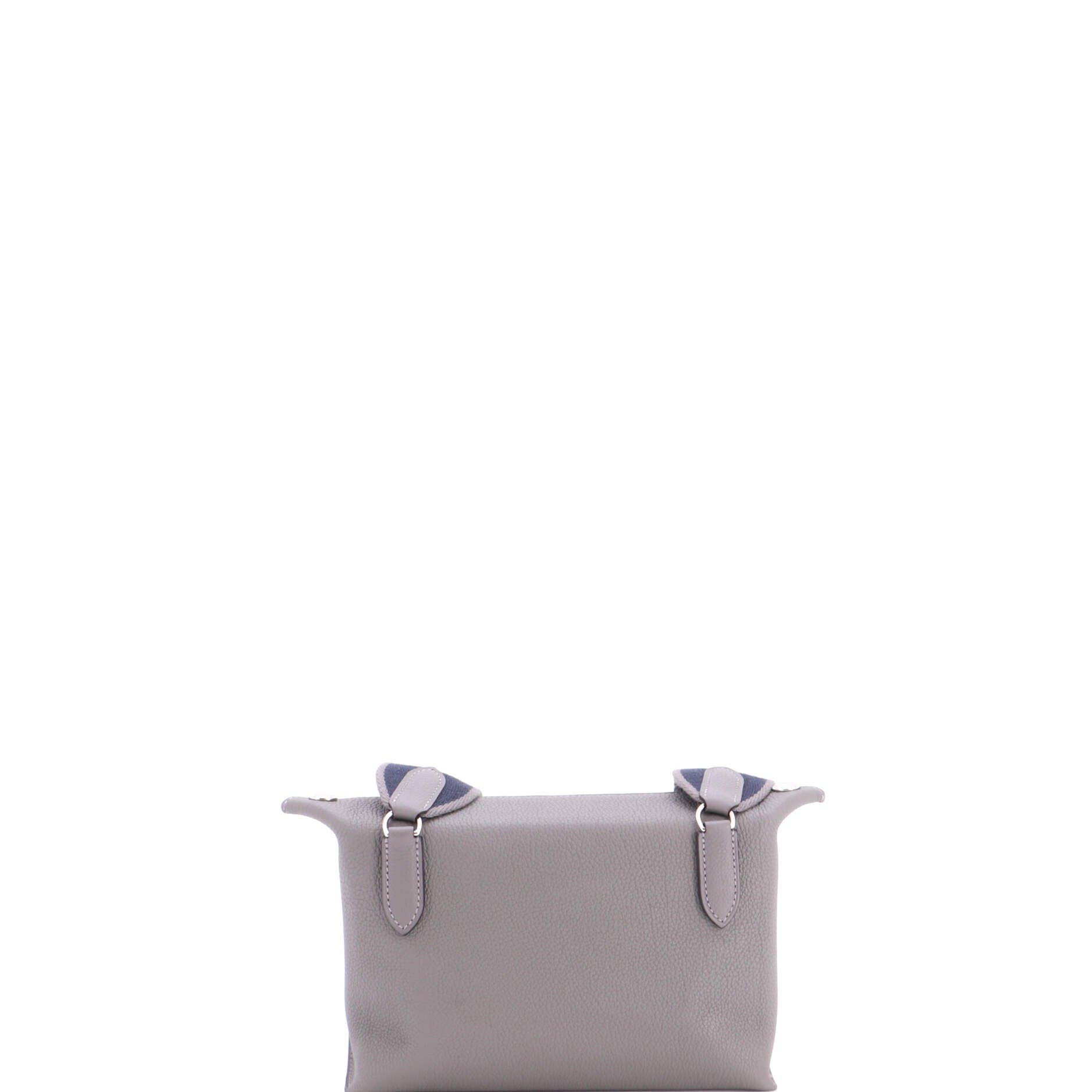 Videpoches Bag with Multicolor Strap Togo, Alternate, color, Gris Meyer