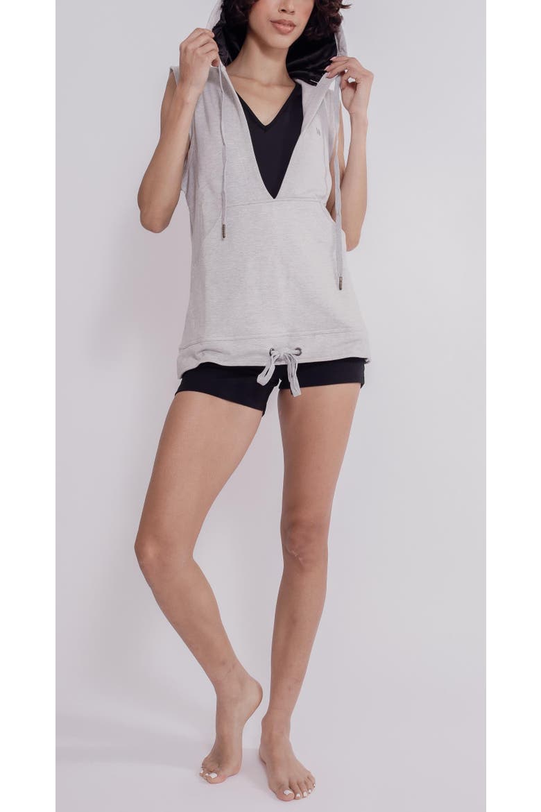 The Deepsea Sleeveless Hoodie, Main, color, Grey