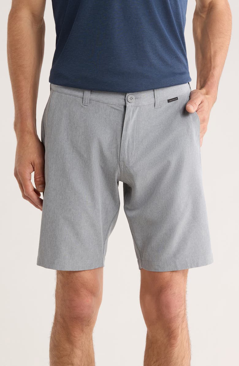 TravisMathew Pier Pleasure Shorts, Main, color, Heather Grey