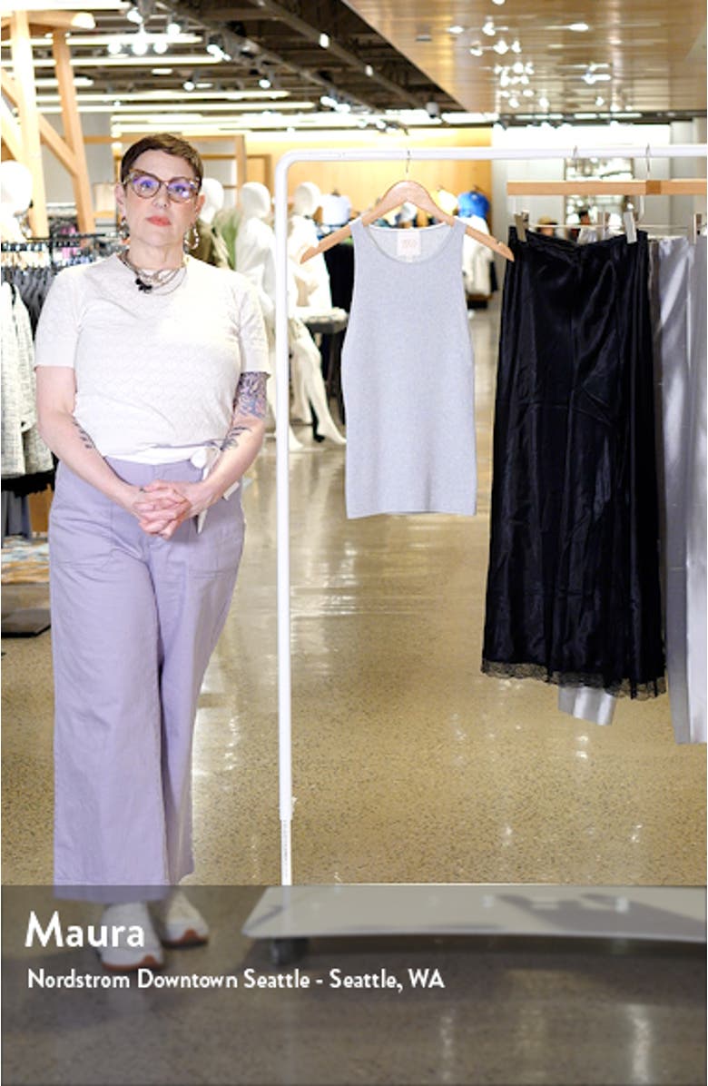 Harbor Rib Cashmere Sweater Tank, sales video thumbnail