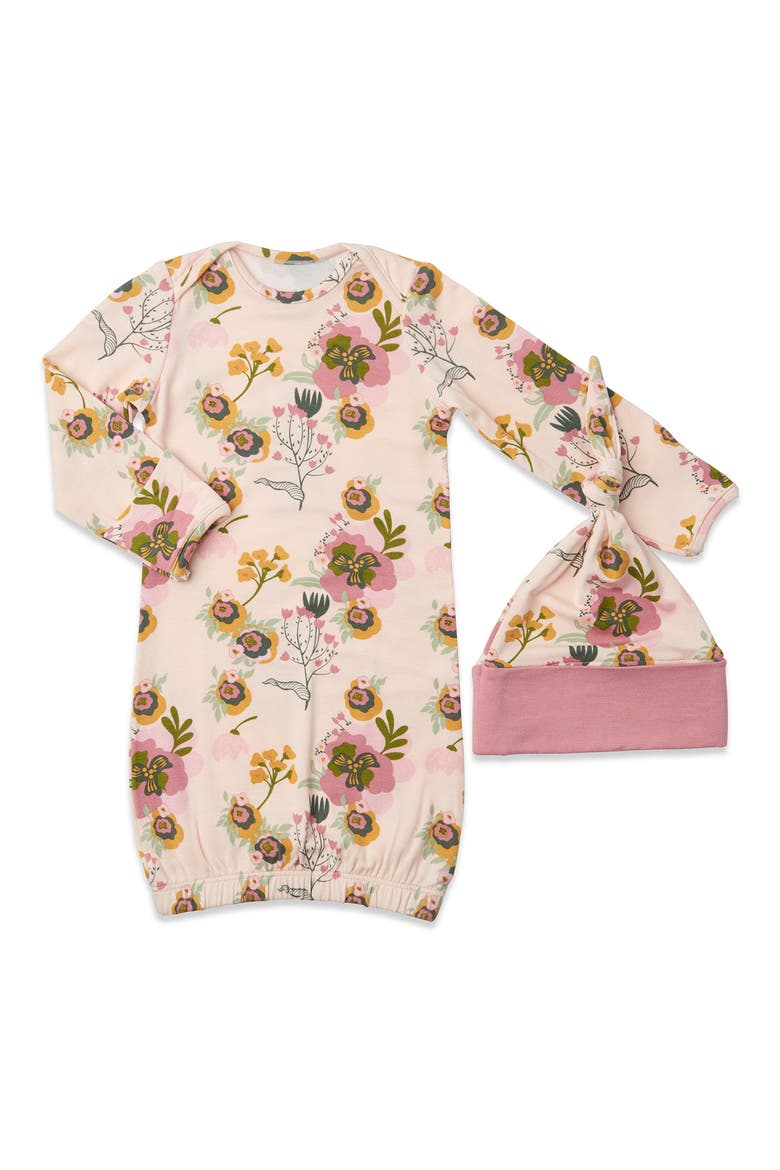 Adaline During & After 5-Piece Maternity/Nursing Sleep Set for Mom & Baby, Alternate, color, CAMELLIA
