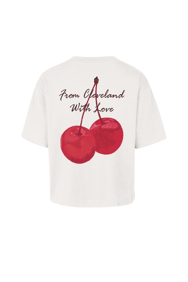 Women's '47  Cream Cleveland Cavaliers Love Letter Reed City T-Shirt, Alternate, color, Cream