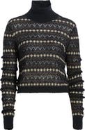 FRAME The Delicate Fair Isle Turtleneck Sweater