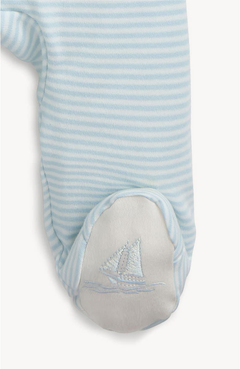 Magnetic Me Tiny Tides Organic Cotton Top, Pants & Hat Set, Alternate, color, White