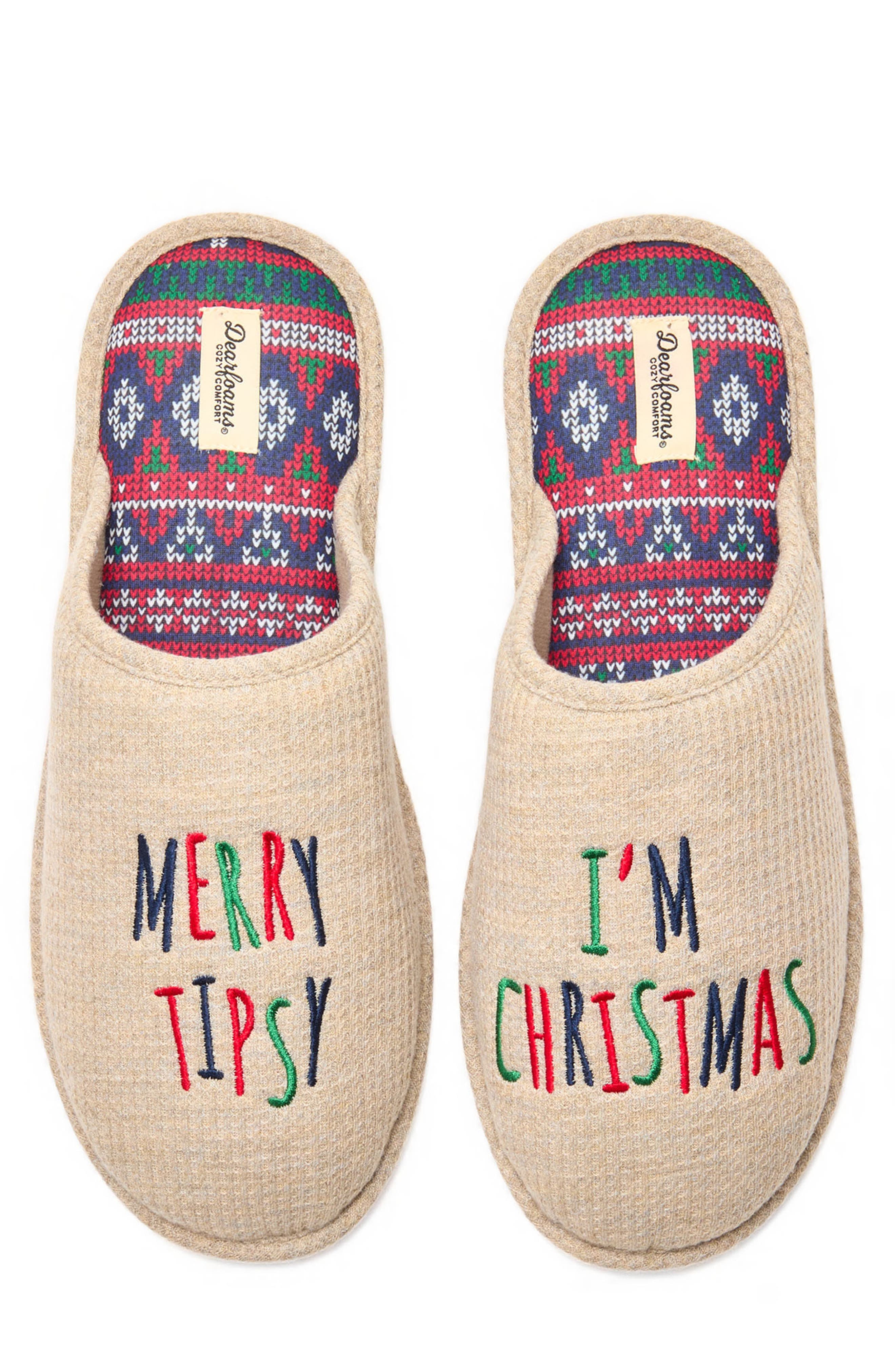 DEARFOAMS Nuthouse Slipper, Alternate, color, Tan